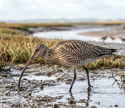 Eurasian Curlew (Numenius Arquata)
