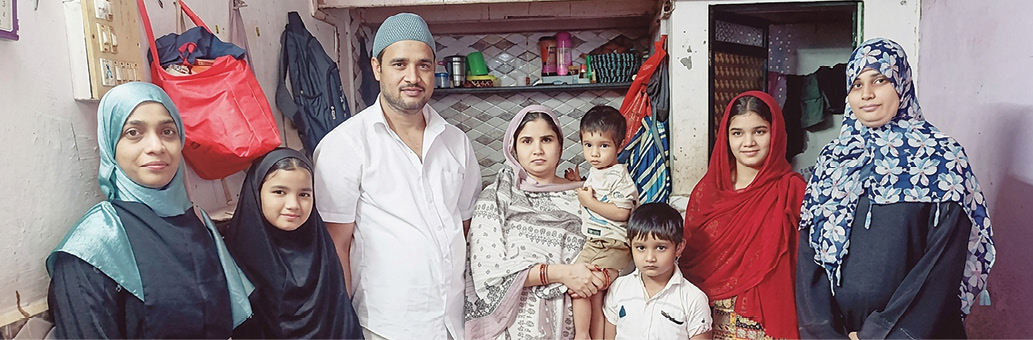 Ibrahim Khan and his family
