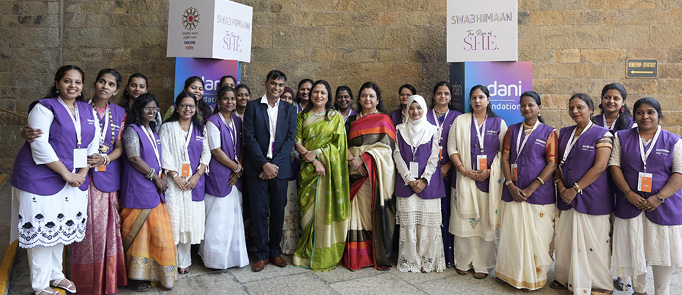 Dr Priti G. Adani with Utthan Sahayaks